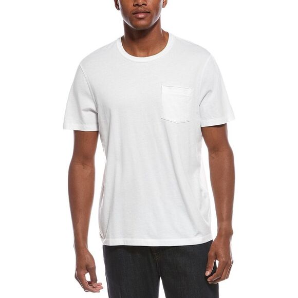 7 For All Mankind Mens  Pocket T-Shirt, White - Picture 1 of 3